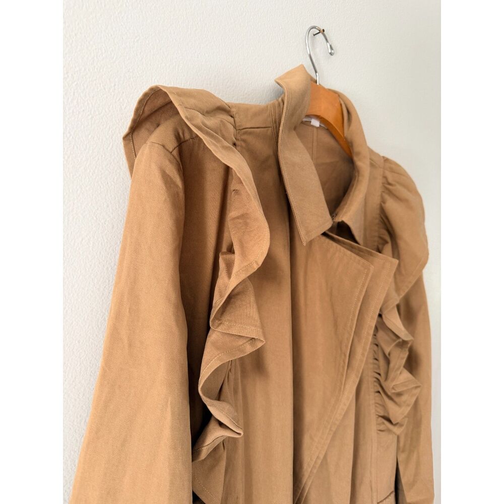Who What Wear Ruffle Duster Jacket Large - Picture 8 of 9